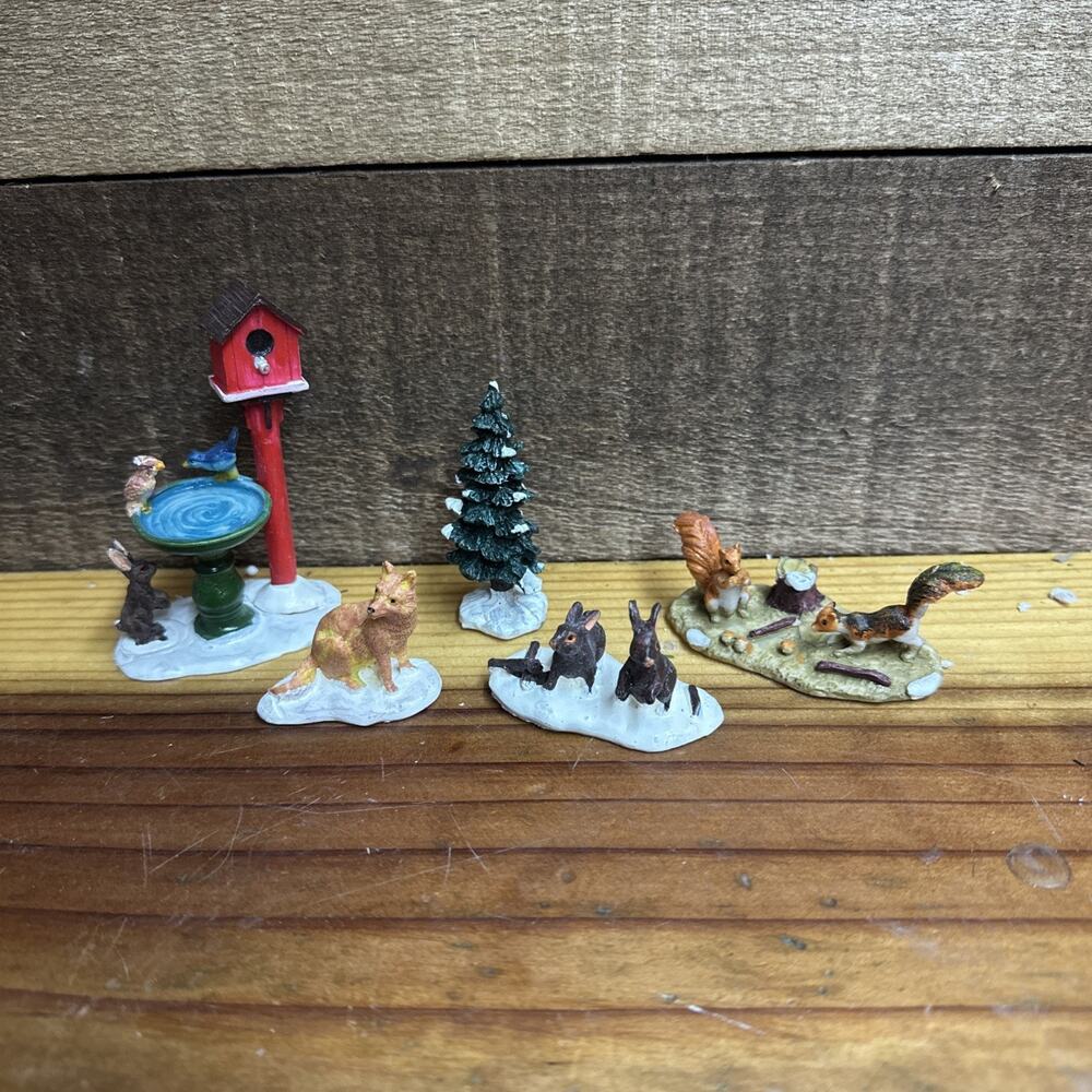 Lemax Carole Towne - Woodland Creatures Accessory Set #0003117 Set Of 5